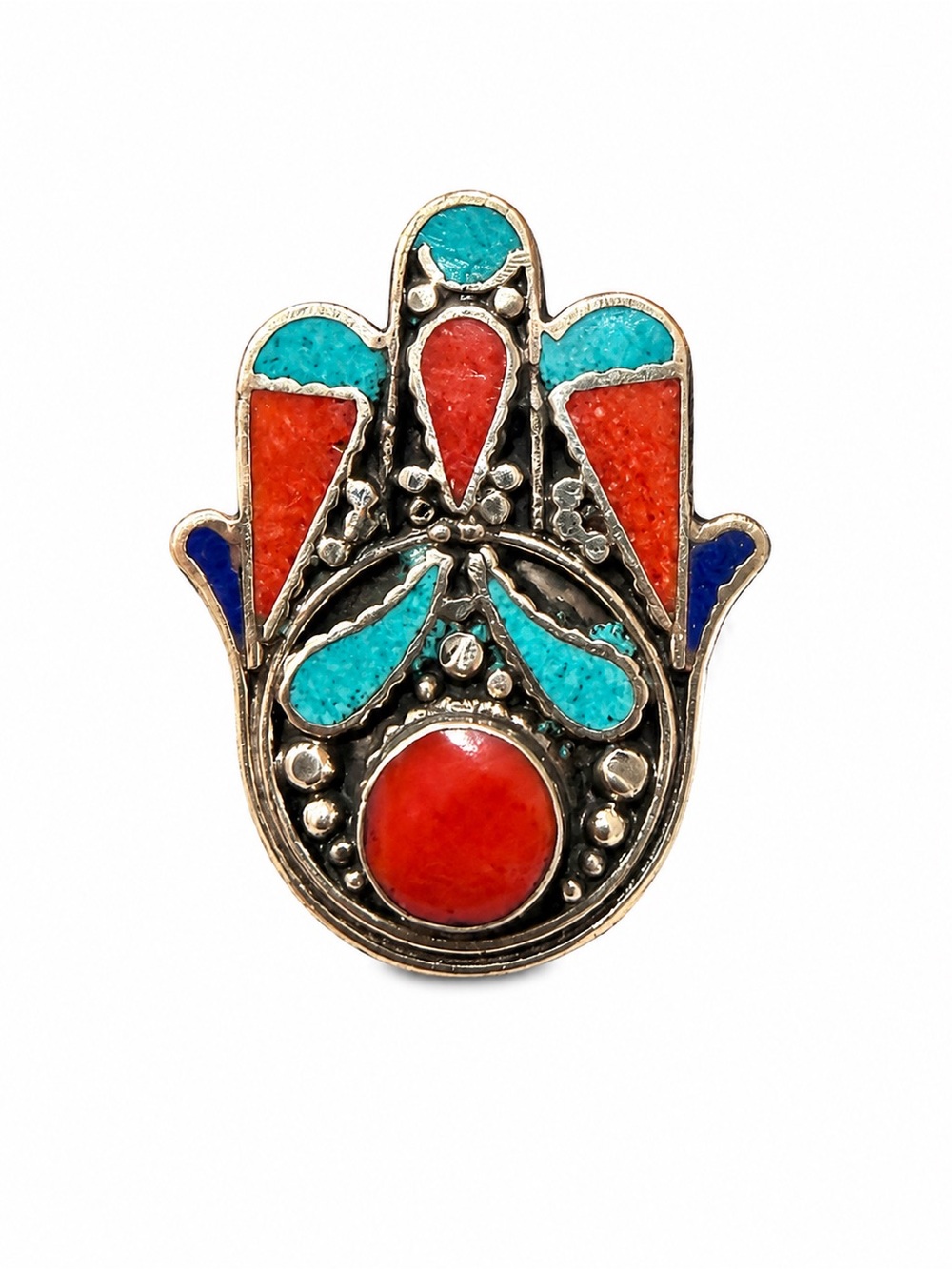 Hamsa Hand Statement Ring - Women Jewelry Hand crafted by the of Napal